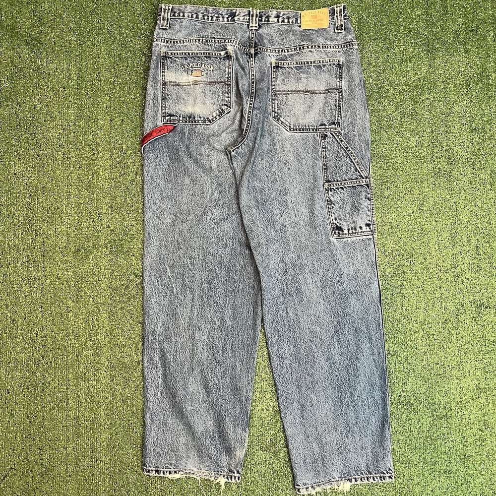 U.S. Polo Assn. USPA Carpenter Pants Mens 38x34 Hammer Loop Vintage 90s Skater